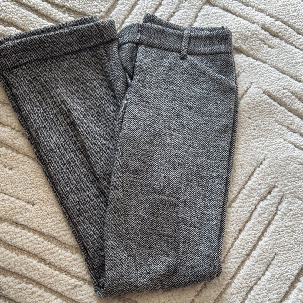 Theory Black and Gray Herringbone Jacket